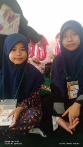 Sita dan Nadziifah Ikuti Lomba MTQ Kecamatan Klapanunggal